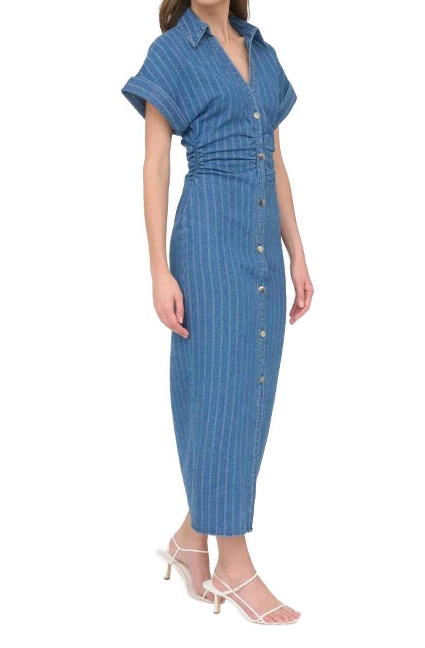 NEW ZOE AND CLAIRE ziva denim dress in blue